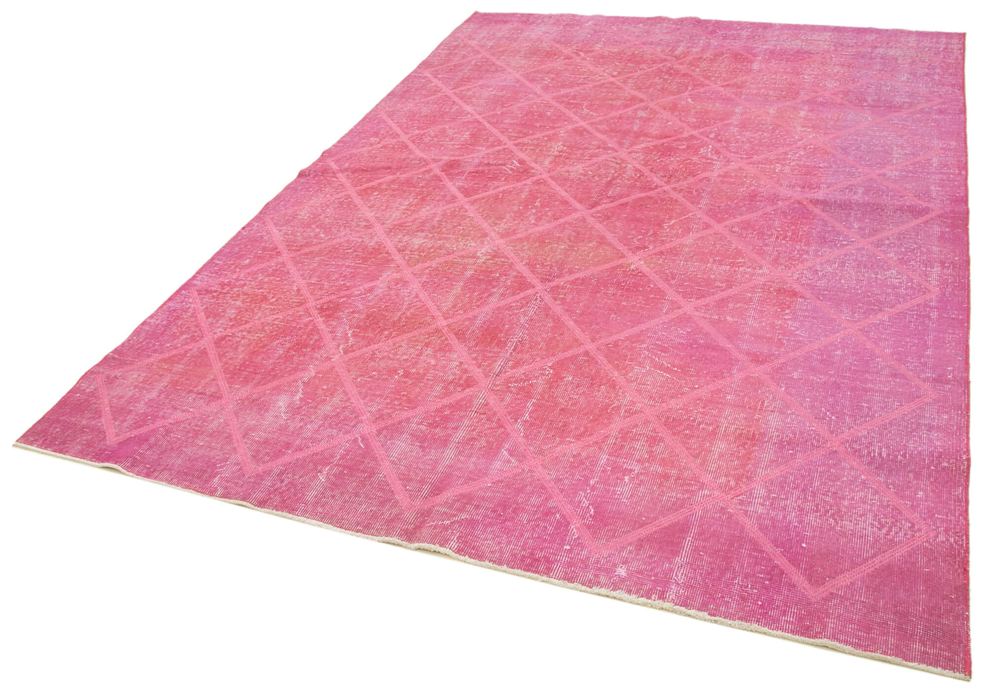 Shops Pink Geometric Triangle Area Rug